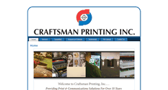 Desktop Screenshot of craftsmanprintinginc.com