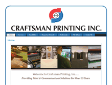 Tablet Screenshot of craftsmanprintinginc.com
